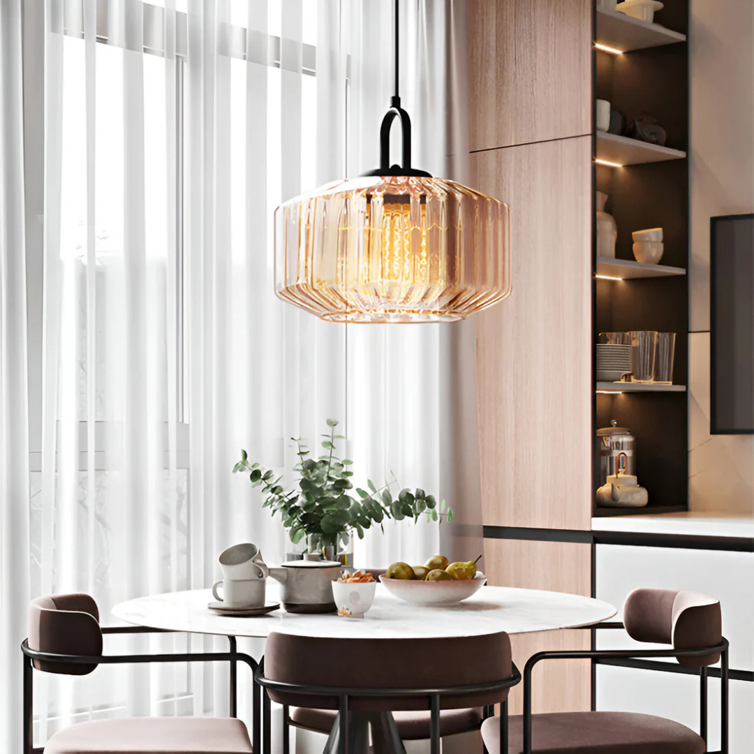 Brehn | Retro Farbige Glaspendelleuchte
