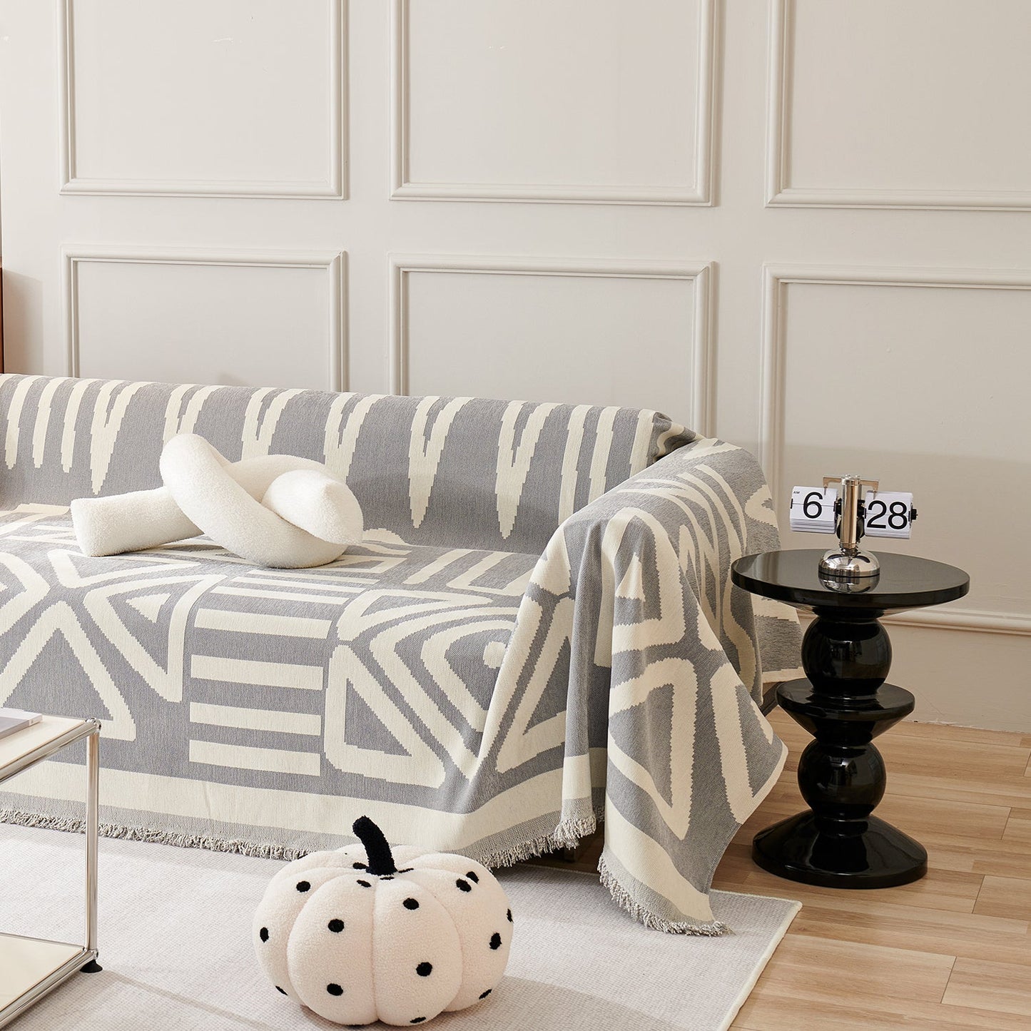 Geometrischer Boho-Stil Sofaüberzug - Modern, Stilvoll & Strapazierfähig Sofa Schutz | Brehn