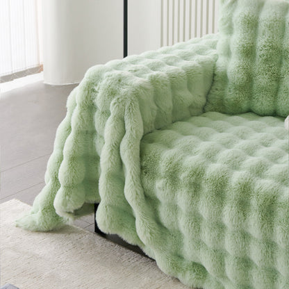 Luxe Ripple Faux Fur Sofa Cover - Modern, Stylisch & Langlebig Sofa Schutz | Brehn
