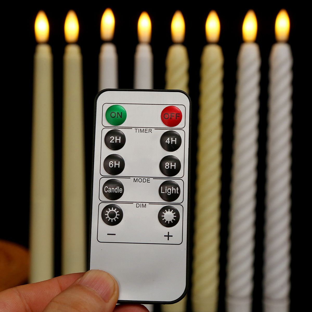 LED-Stabkerze, Kunststoff, für festliche Anlässe
