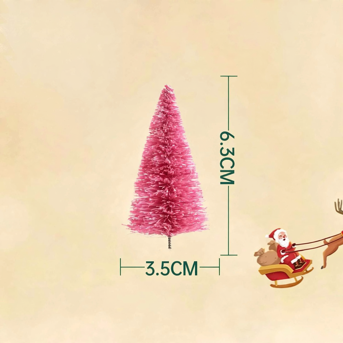Miniatur-Weihnachtsbaum und Kranz-Dekoration