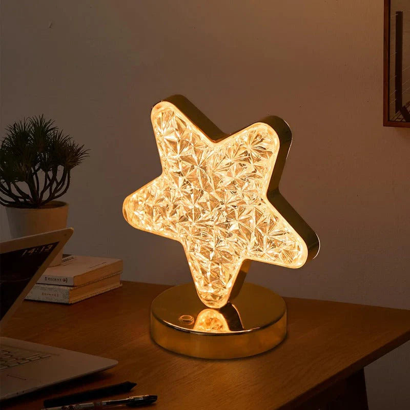 Magische Kristall Tischlampe mit Dimmer - Celestia | Brehn