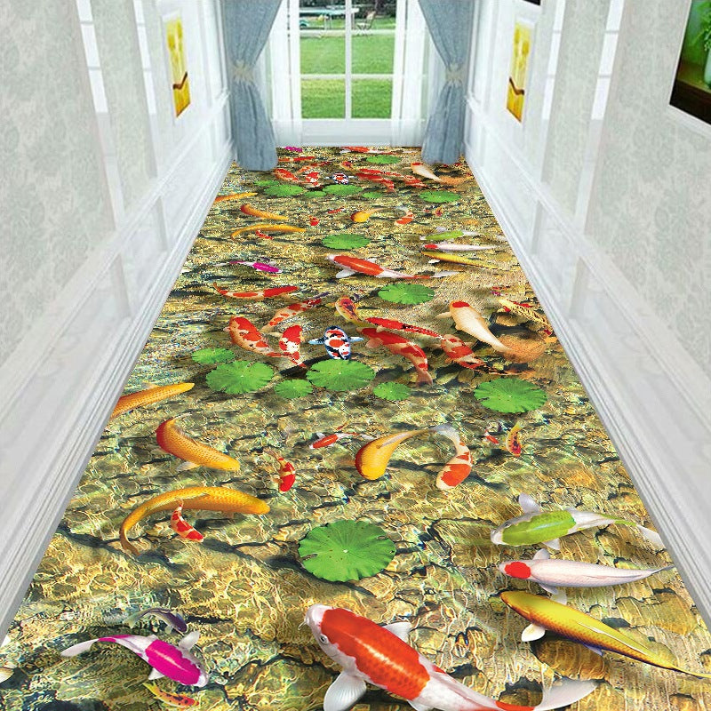 Dekorativer 3D Wasser Stil Teppich Brehn