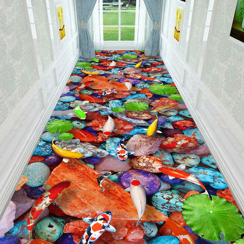 Dekorativer 3D Wasser Stil Teppich Brehn