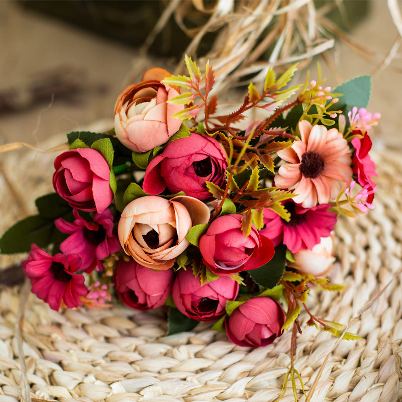 Realistische Faux-Pfingstrose Bouquets