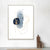 Brehn | Nordic Watercolor Stones Zeichencanvas Blau und Weiß Abstrakte Wandkunst für Raum