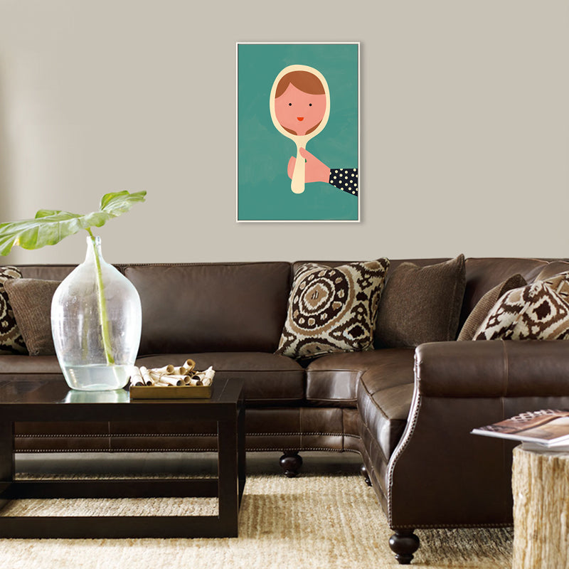 Brehn | Skandinavische Maiden Leinwand für Esszimmer Illustration Wandkunst, mehrere Größen