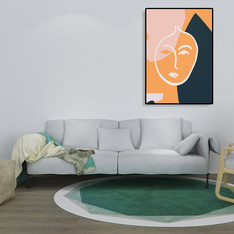 Brehn | Neuheit Figurengesicht Kunst Skandinavischer Stil Leinwand Wanddekoration, Mehrere Größenoptionen