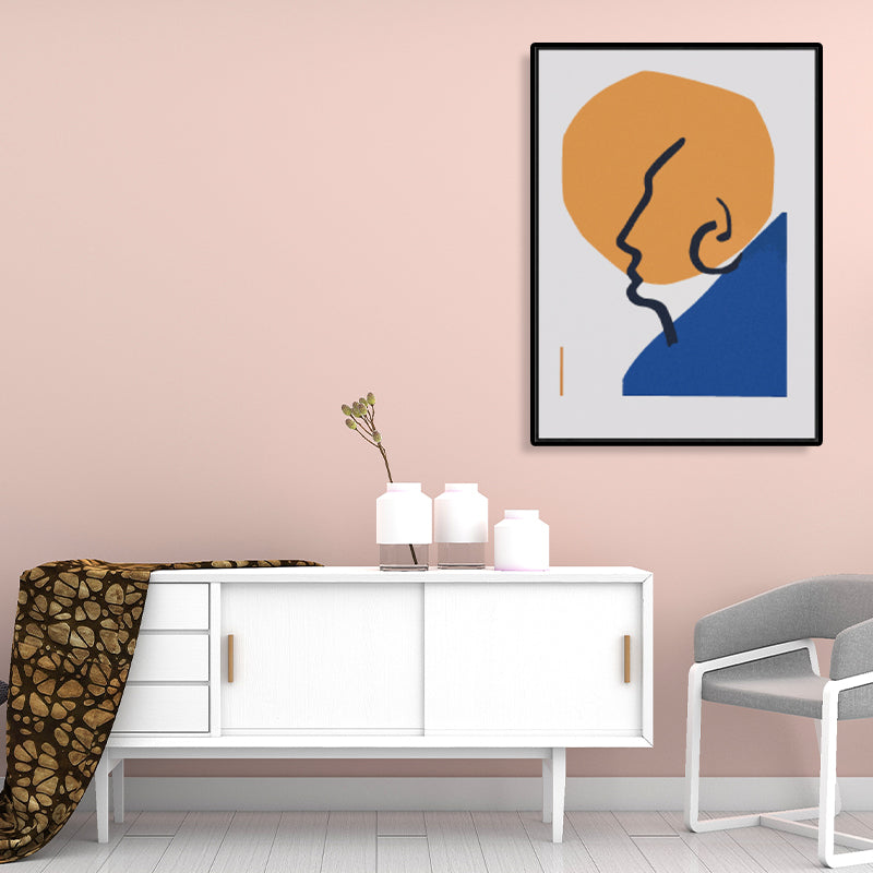 Brehn | Neuheit Figurengesicht Kunst Skandinavischer Stil Leinwand Wanddekoration, Mehrere Größenoptionen