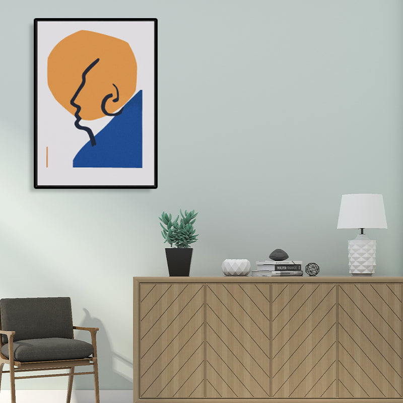 Brehn | Neuheit Figurengesicht Kunst Skandinavischer Stil Leinwand Wanddekoration, Mehrere Größenoptionen