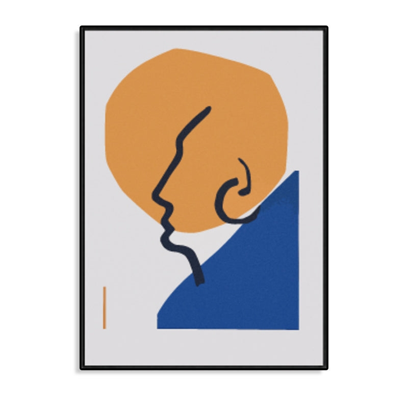 Brehn | Neuheit Figurengesicht Kunst Skandinavischer Stil Leinwand Wanddekoration, Mehrere Größenoptionen