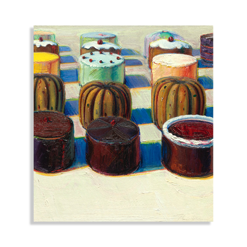 Brehn | Traditioneller Stil Cupcakes Kunstleinwand Braune Lebensmittelmalerei, Mehrere Größen Verfügbar