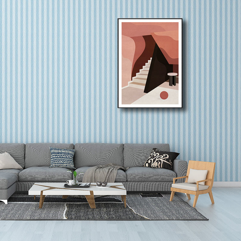 Brehn | Treppen Wanddekoration Skandinavischer Stil Texturiertes Wohnzimmer Leinwand, Verschiedene Größen
