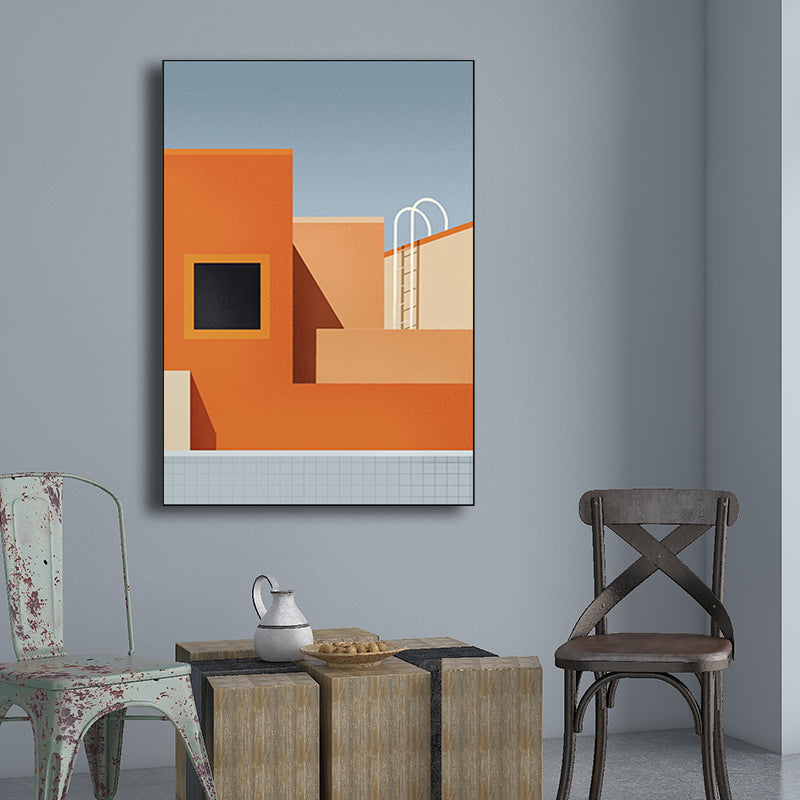Brehn | Architektur Wanddekoration für das Mädchenzimmer in hellen Farben, mehrere Größenoptionen