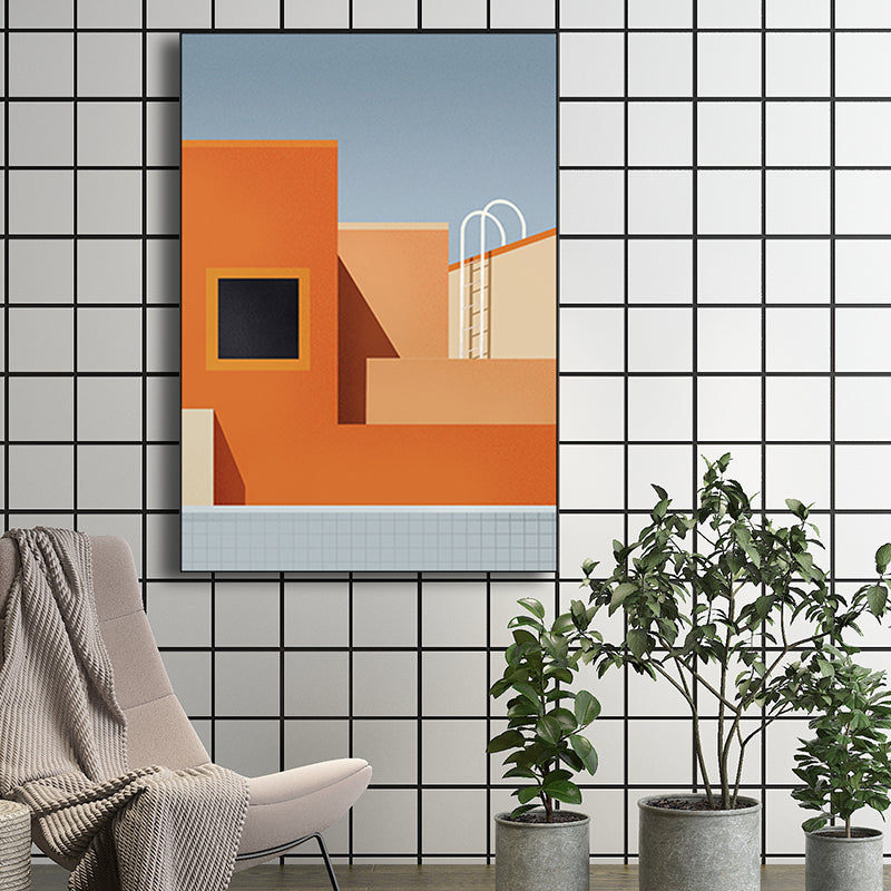 Brehn | Architektur Wanddekoration für das Mädchenzimmer in hellen Farben, mehrere Größenoptionen