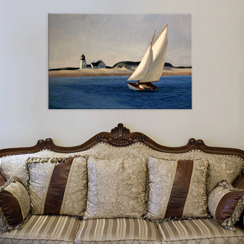 Brehn | Plain Sailing Kunstdruck Tropischer Strand Texturiertes Wohnzimmer Wanddekor (In mehreren Größen erhältlich)