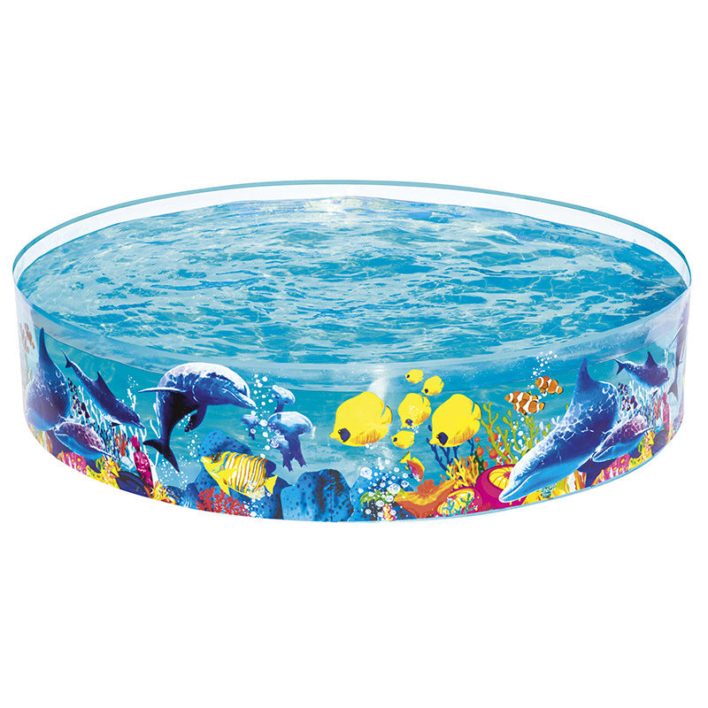 Damen Aufblasbares Kinder-Planschbecken mit maritimem Unterwasserdesign Brehn