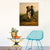 Brehn | Braunes Vintage-Canvas-Paar im Feld Kunstdruck für das Arbeitszimmer, mehrere Größenoptionen