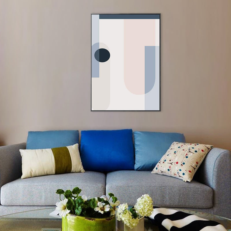 Brehn | Nordic Style Vertrag Grafische Malerei Leinwand Pink Illustration Wandkunst Druck