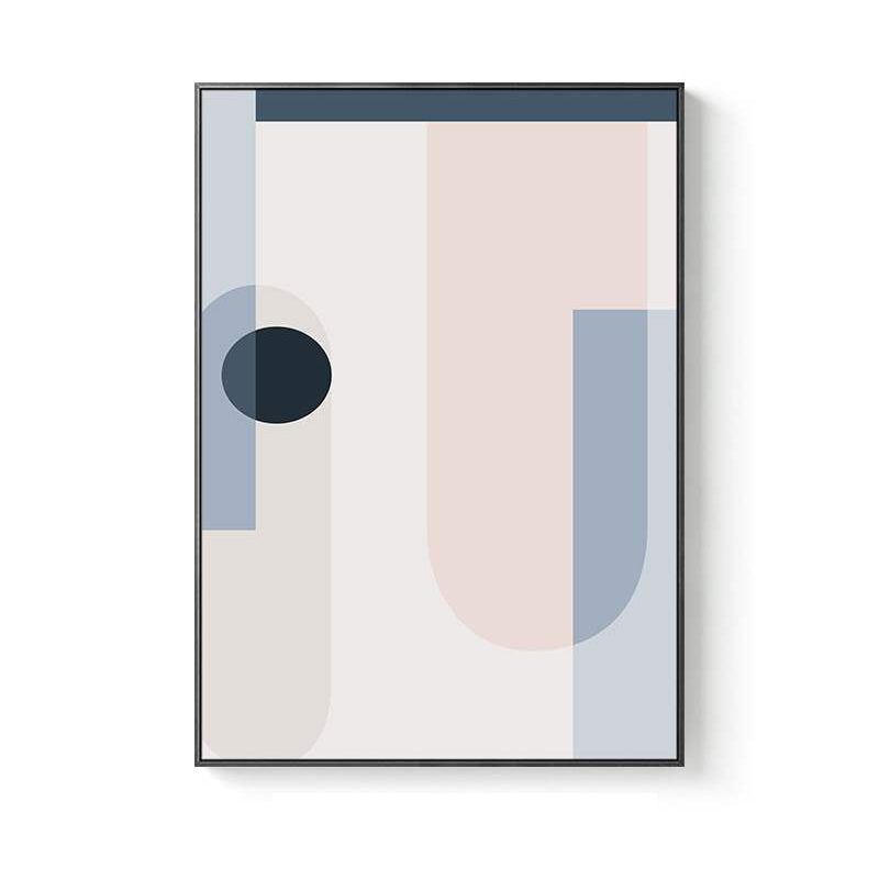 Brehn | Nordic Style Vertrag Grafische Malerei Leinwand Pink Illustration Wandkunst Druck