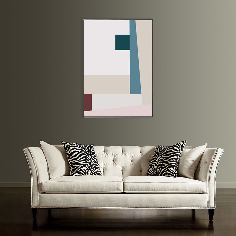 Brehn | Nordic Style Vertrag Grafische Malerei Leinwand Pink Illustration Wandkunst Druck