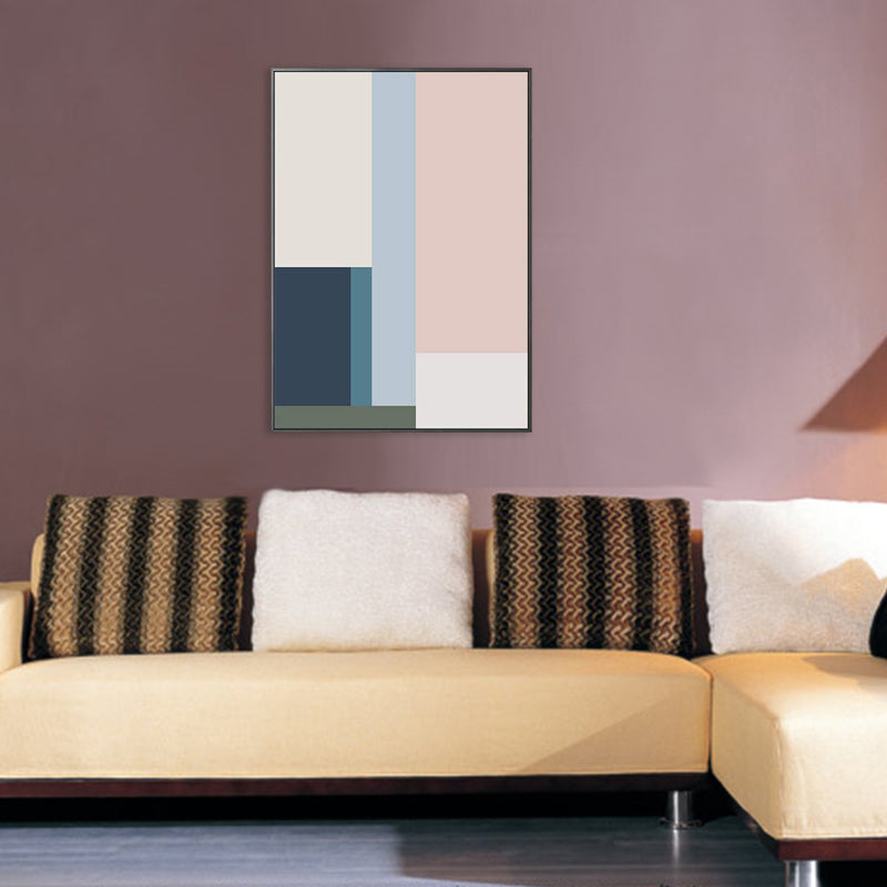 Brehn | Nordic Style Vertrag Grafische Malerei Leinwand Pink Illustration Wandkunst Druck