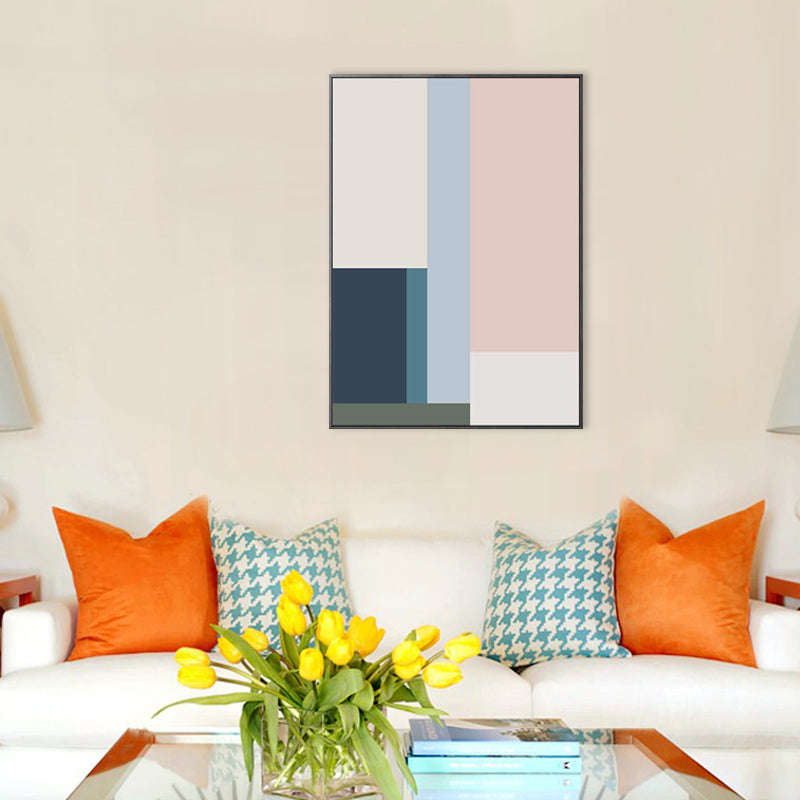Brehn | Nordic Style Vertrag Grafische Malerei Leinwand Pink Illustration Wandkunst Druck