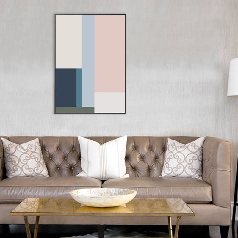 Brehn | Nordic Style Vertrag Grafische Malerei Leinwand Pink Illustration Wandkunst Druck