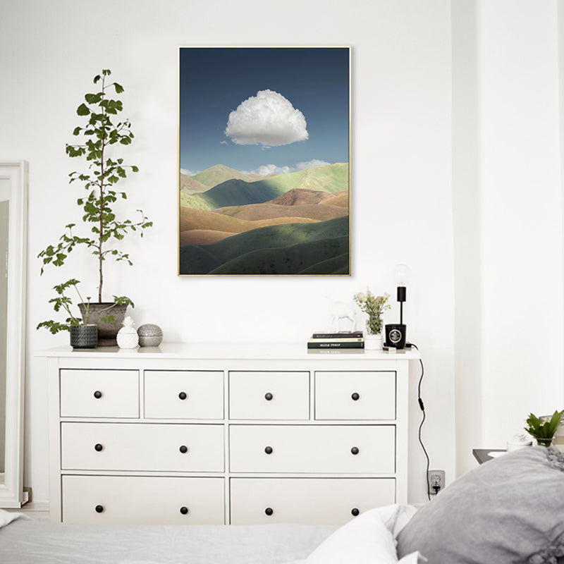 Brehn | Wolkenlandschaft Leinwand Nordic Neuheit Szene Druck Wandkunst in Pastellfarbe