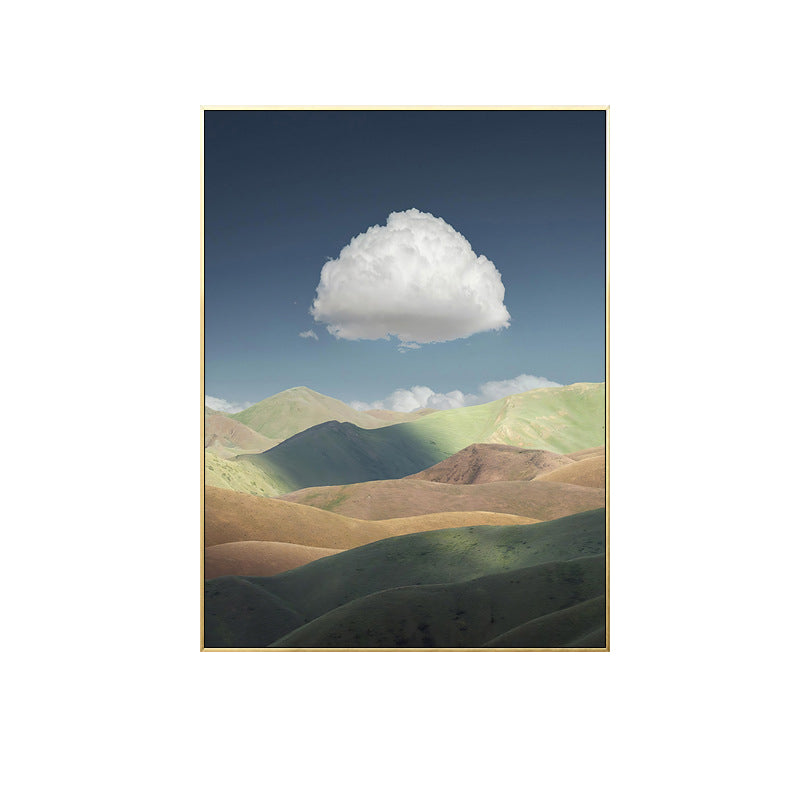 Brehn | Wolkenlandschaft Leinwand Nordic Neuheit Szene Druck Wandkunst in Pastellfarbe