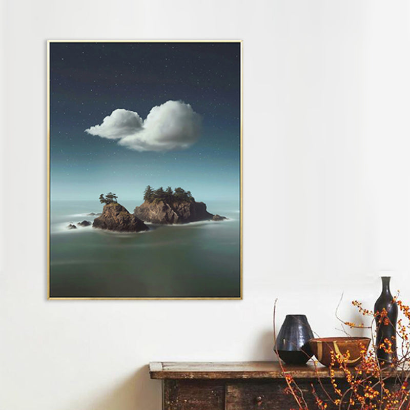 Brehn | Wolkenlandschaft Leinwand Nordic Neuheit Szene Druck Wandkunst in Pastellfarbe
