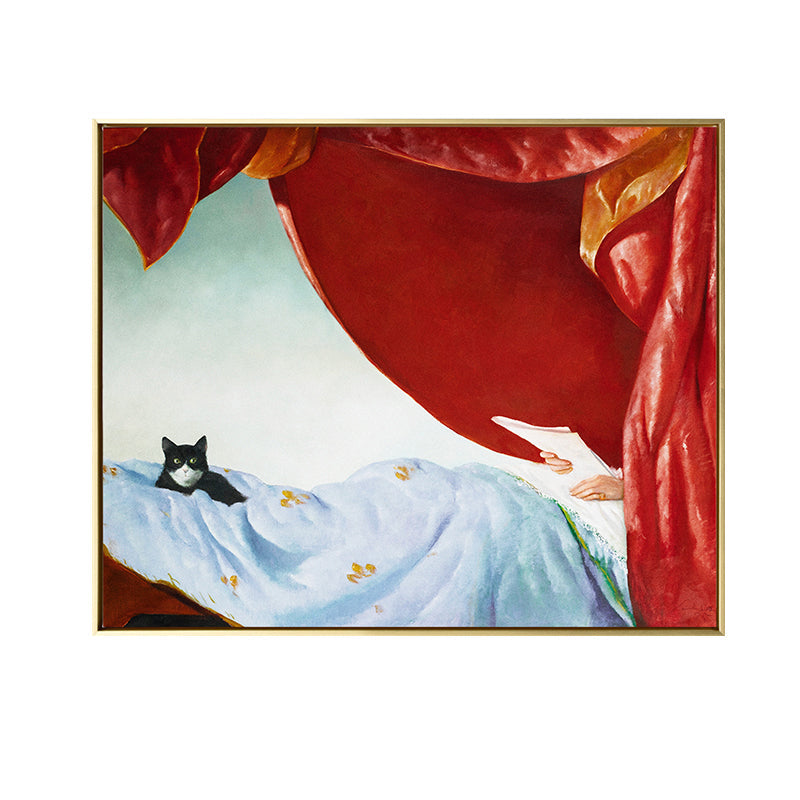 Brehn | Retro Interessen und Hobbys Malerei Leinwand Texturiert Dunkle Farbe Wandkunst für das Wohnzimmer