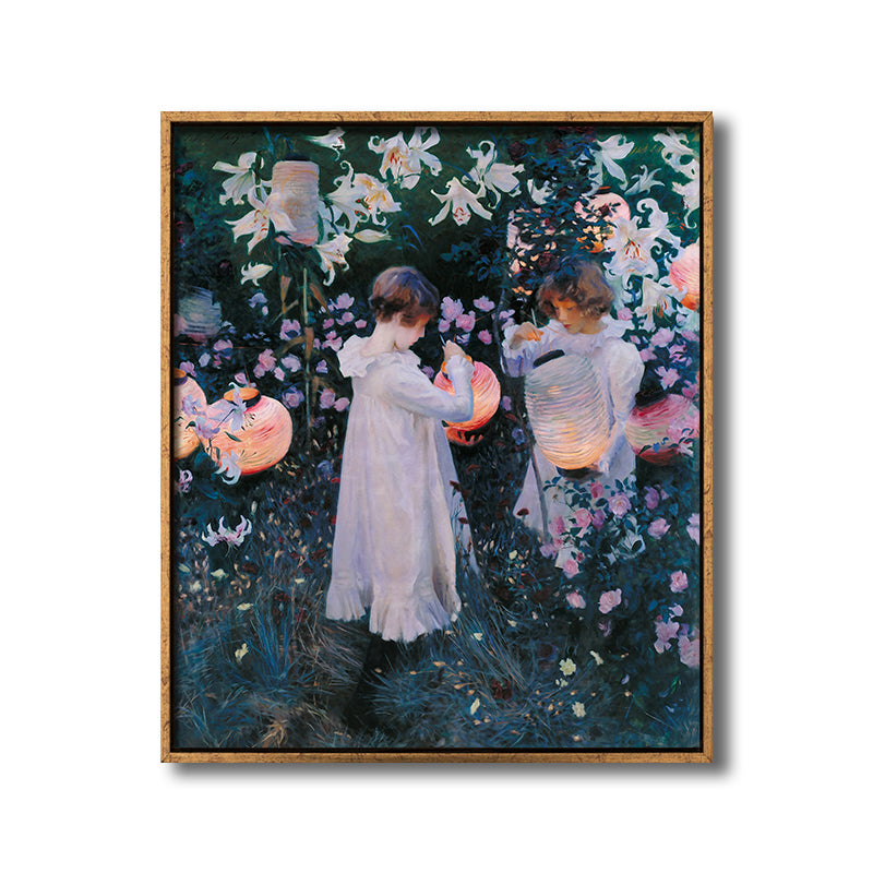 Brehn | Kinder und Laterne Aktivität Malen Traditionelle Leinwand Wandkunst, Mehrere Größen