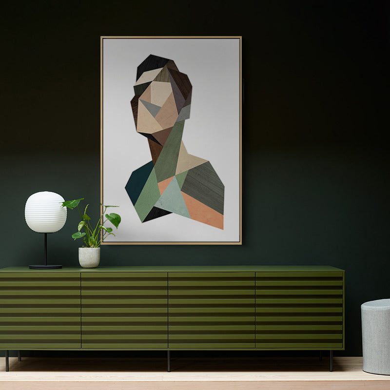 Brehn | Man Figuren Illustration Malerei Kunst Nordic Stil Leinwand Wanddruck, Multiple Größen