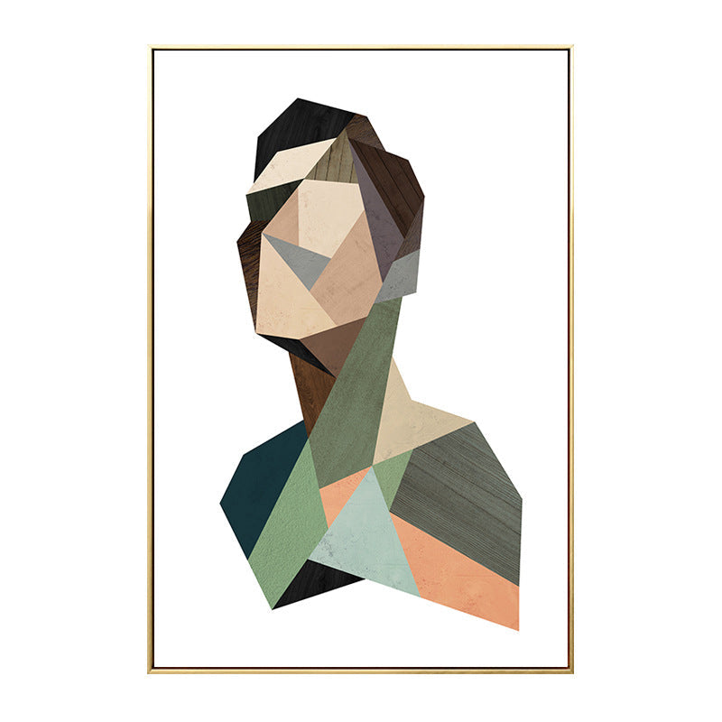 Brehn | Man Figuren Illustration Malerei Kunst Nordic Stil Leinwand Wanddruck, Multiple Größen