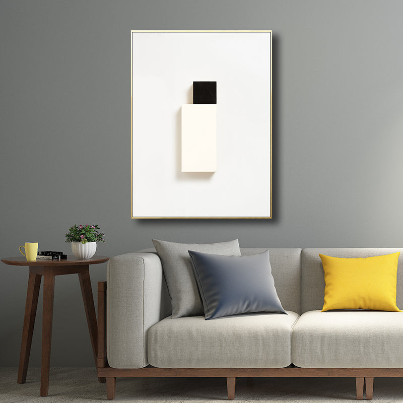 Brehn | Geometrische Formen Wandkunst Druck Nordic Texturierte Wohnzimmer Wanddekoration in Hellfarbe
