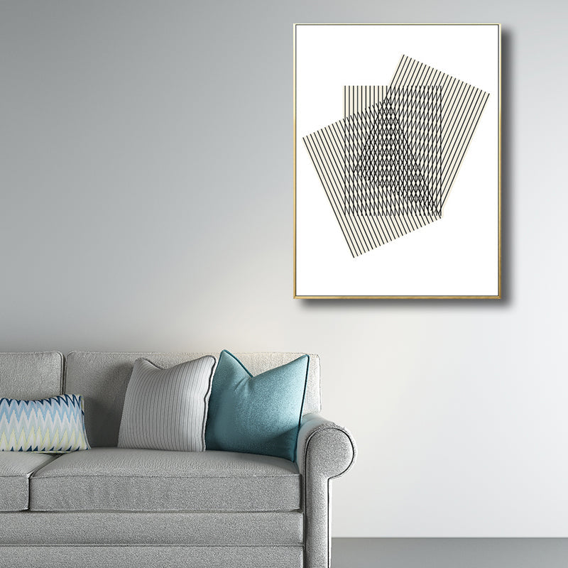 Brehn | Geometrische Formen Wandkunst Druck Nordic Texturierte Wohnzimmer Wanddekoration in Hellfarbe
