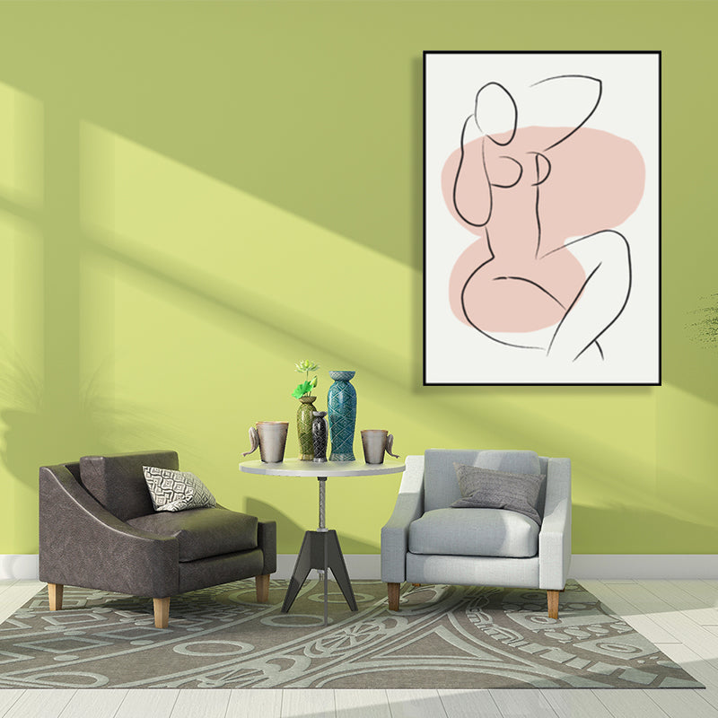 Brehn | Skandinavische Stil Wandkunst Druck Beige Nude Frauenmalerei, Mehrere Größen Verfügbar