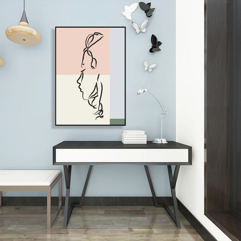 Brehn | Skandinavische Stil Wandkunst Druck Beige Nude Frauenmalerei, Mehrere Größen Verfügbar