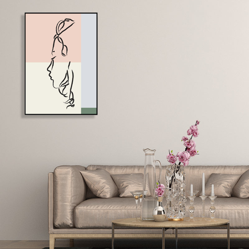 Brehn | Skandinavische Stil Wandkunst Druck Beige Nude Frauenmalerei, Mehrere Größen Verfügbar