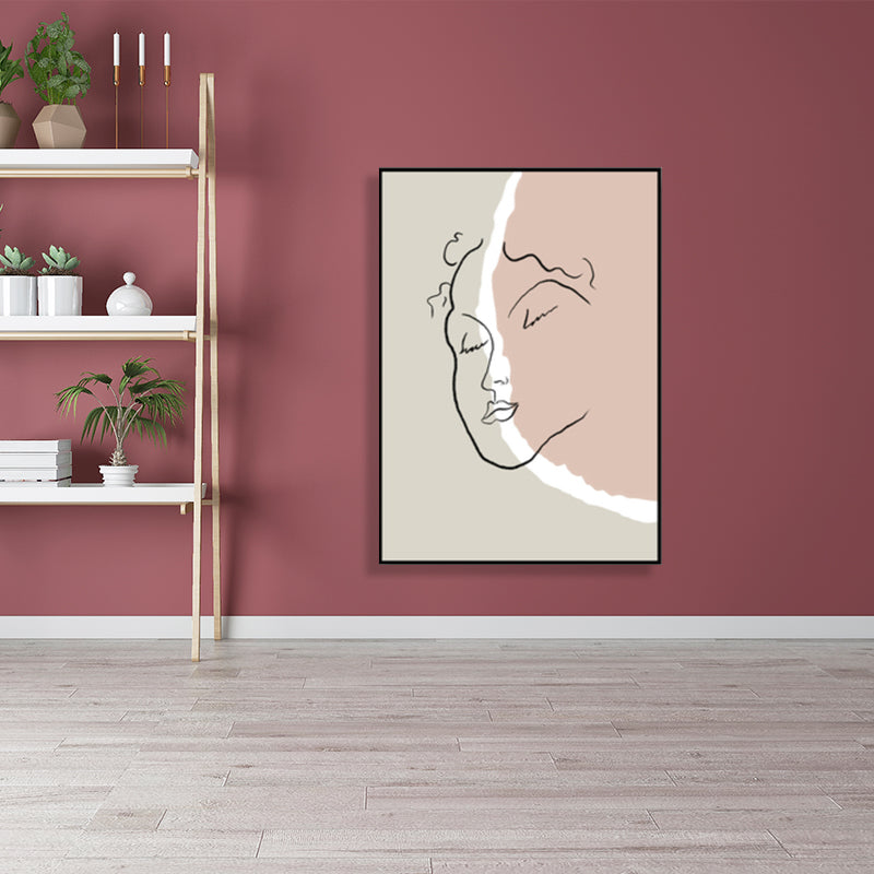 Brehn | Skandinavische Stil Wandkunst Druck Beige Nude Frauenmalerei, Mehrere Größen Verfügbar