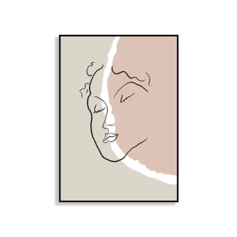 Brehn | Skandinavische Stil Wandkunst Druck Beige Nude Frauenmalerei, Mehrere Größen Verfügbar