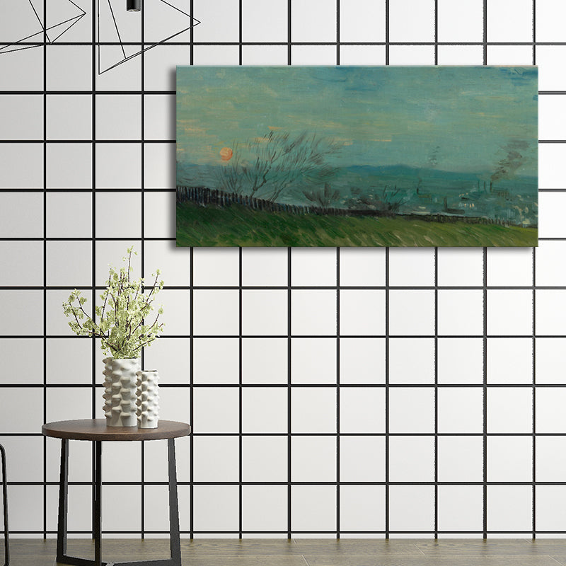 Brehn | Strukturierte Wanddekoration für den Außenbereich Impressionismus Stil Leinwandkunst, mehrere Größen
