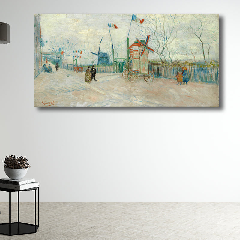 Brehn | Strukturierte Wanddekoration für den Außenbereich Impressionismus Stil Leinwandkunst, mehrere Größen