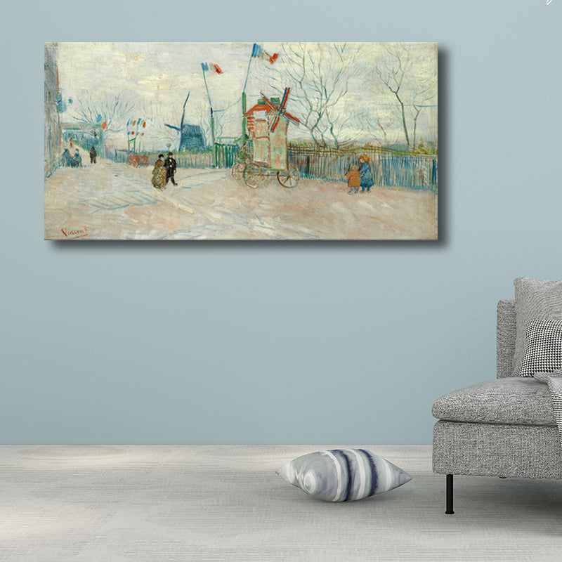 Brehn | Strukturierte Wanddekoration für den Außenbereich Impressionismus Stil Leinwandkunst, mehrere Größen