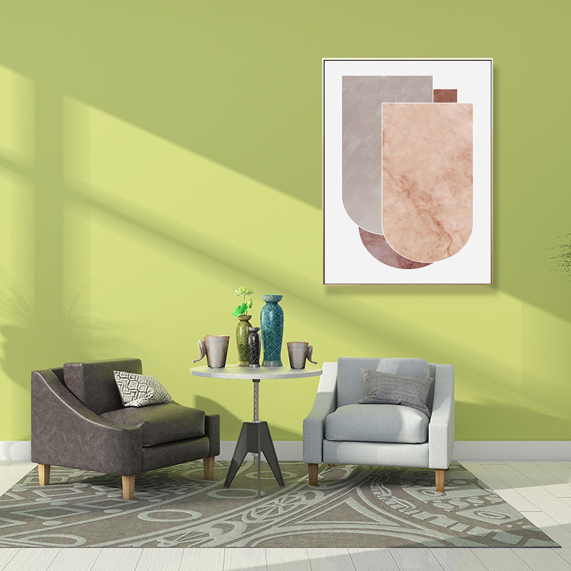Brehn | Weiche Farbige Geometrische Kunst Drucke Abstrakt Nordisch Texturiert Leinwand für Wohnzimmer