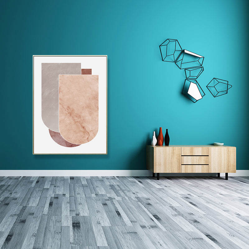 Brehn | Weiche Farbige Geometrische Kunst Drucke Abstrakt Nordisch Texturiert Leinwand für Wohnzimmer