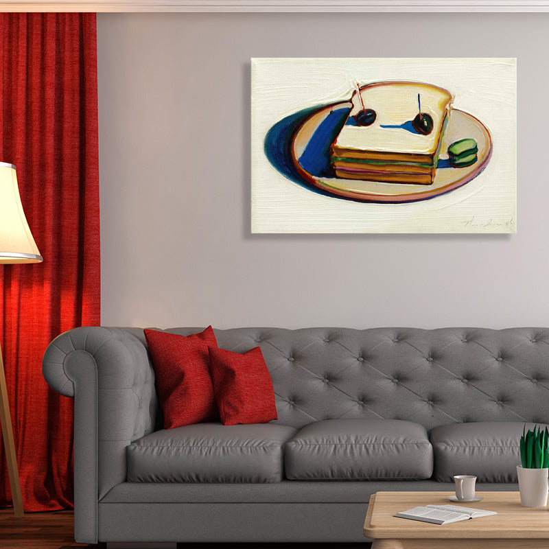 Brehn | Traditioneller Stil Brot Malerei Leinwand Texturiert Braun Wandkunst Dekor für Gästezimmer