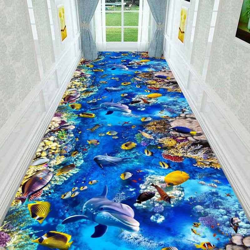 Dekorativer 3D Wasser Stil Teppich Brehn