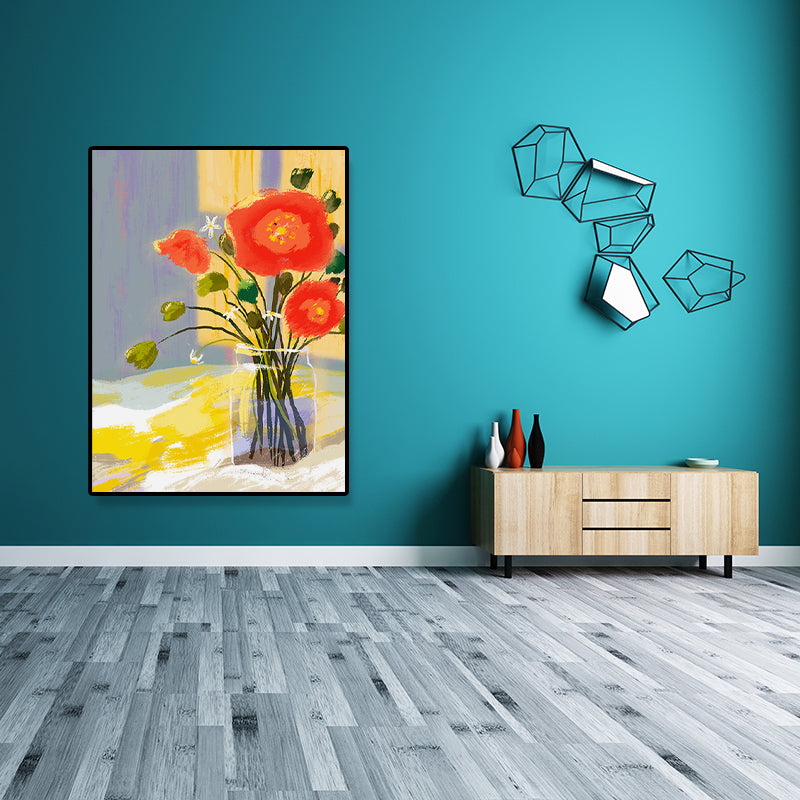 Brehn | Orange Blossom Leinwand Kunst Texturiert Vintage Wohnzimmer Wand Dekoration, Mehrere Größen Optionen